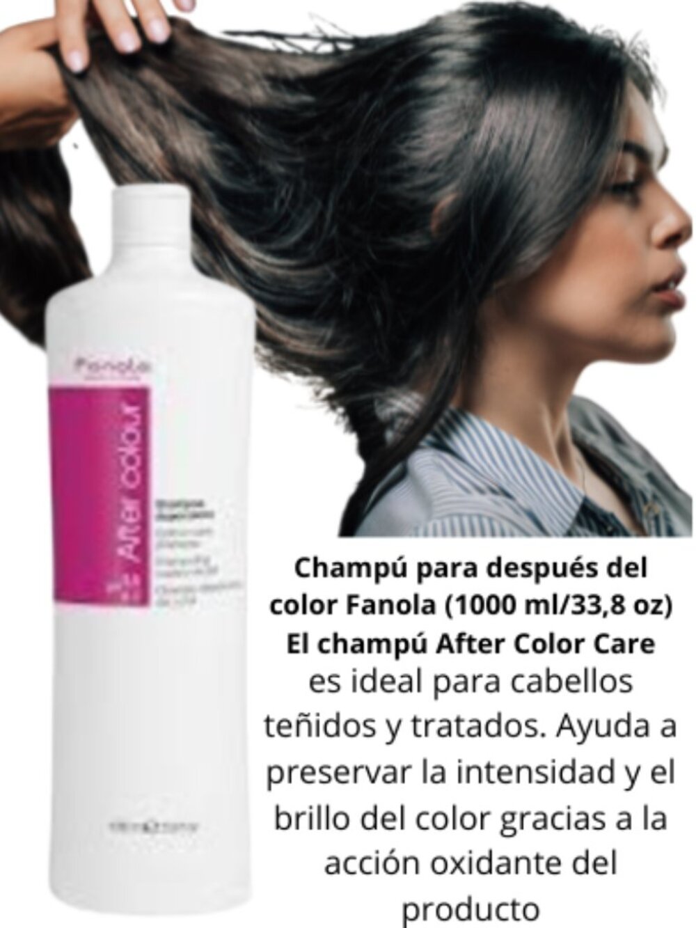 Champú Protecion Color cabello teñido Fanola After Colour Shampoo 1000 ml.